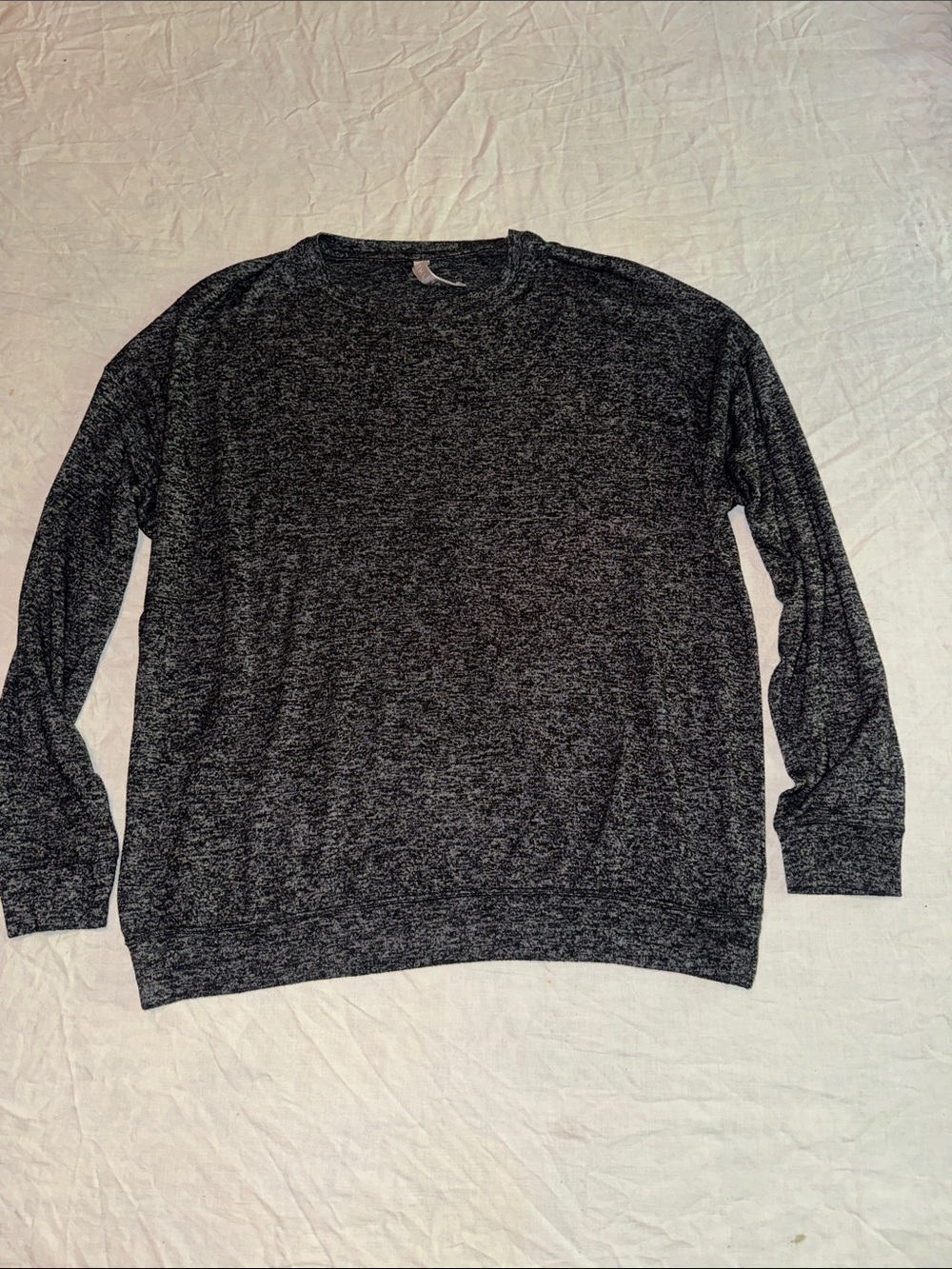 Athleta Charcoal Gray Heather Mindful Pullover Cozy Sweater S #485949